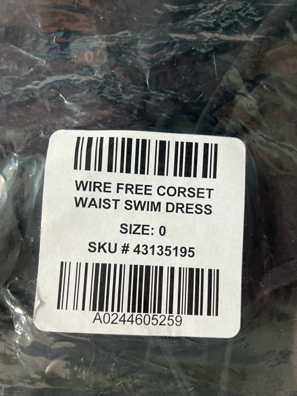 Torrid Wireless Corset Swim Dress 0 Black NWT Original Packaging Discontinued - Picture 8 of 9